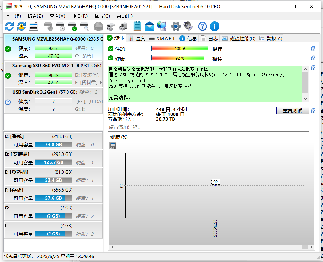 硬盘哨兵hard disk sentinel_v6.10中文（硬盘检测工具）
